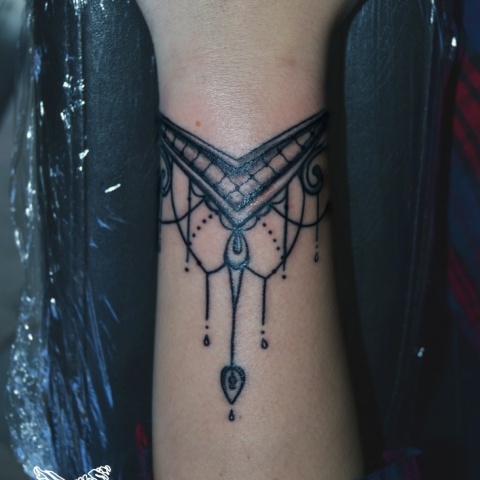 Tetování náramek black art - Bracelet tattoo